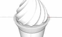 SketchUp建模教程 ：绘制冰淇淋