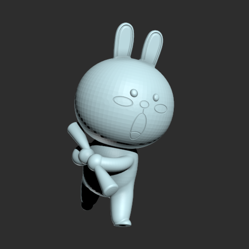 可爱小兔模型 3D打印模型渲染图