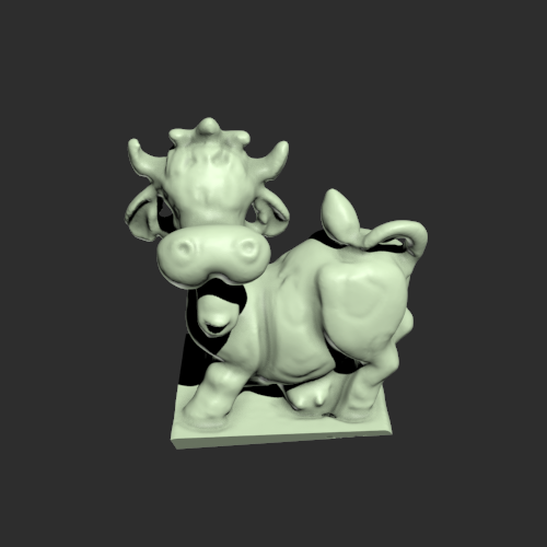 奶牛模型 一只 3D打印模型渲染图