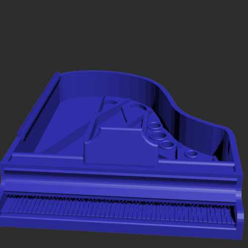 钢琴模型一架 3D打印模型渲染图