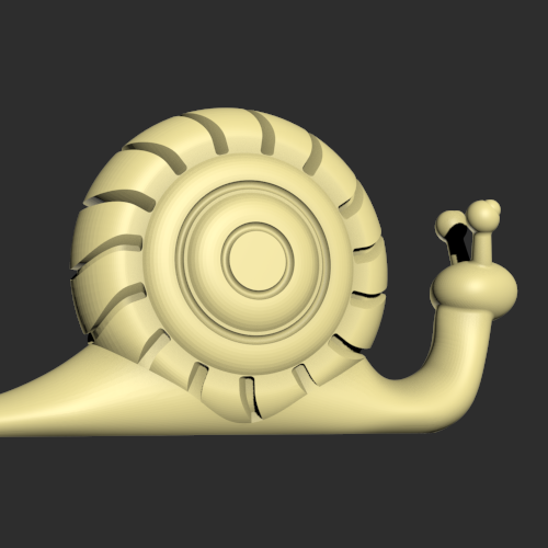 一只蜗牛模型 3D打印模型渲染图
