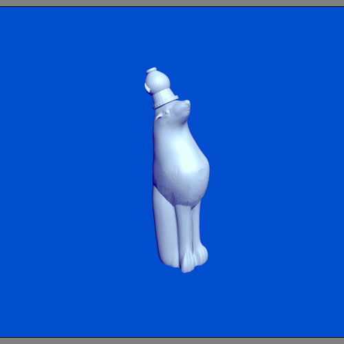超级动物熊模型.stl 3D打印模型渲染图