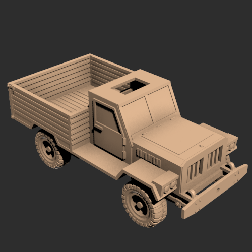 货车车的模型 3D打印模型渲染图
