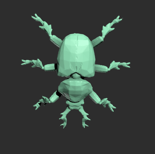 甲壳昆虫模型 3D打印模型渲染图