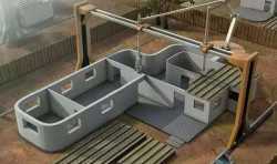阜宁县引进的3D打印集成住宅实体化项目正式落户