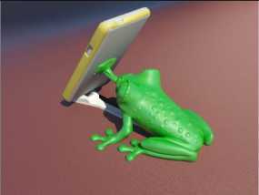 青蛙手机支架模型