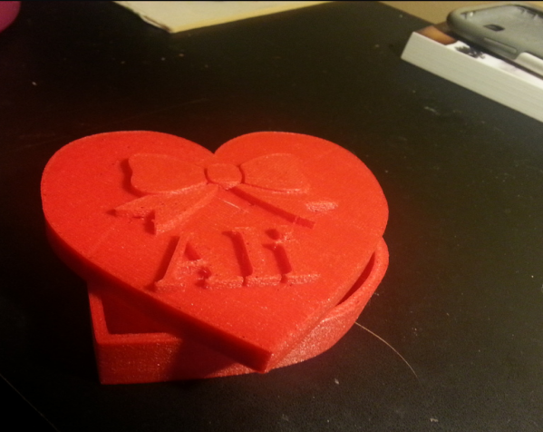 爱心礼盒模型 3D打印模型渲染图