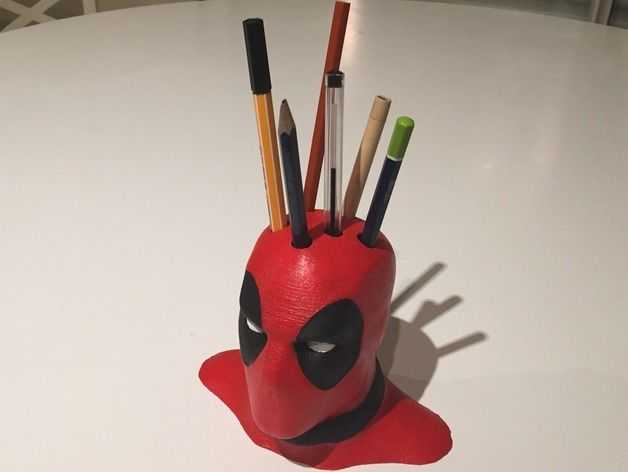 超酷蜘蛛侠笔筒 3D打印模型渲染图
