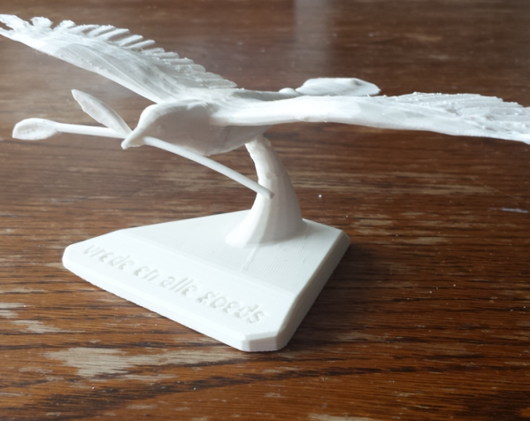 和平鸽模型摆件 3D打印模型渲染图