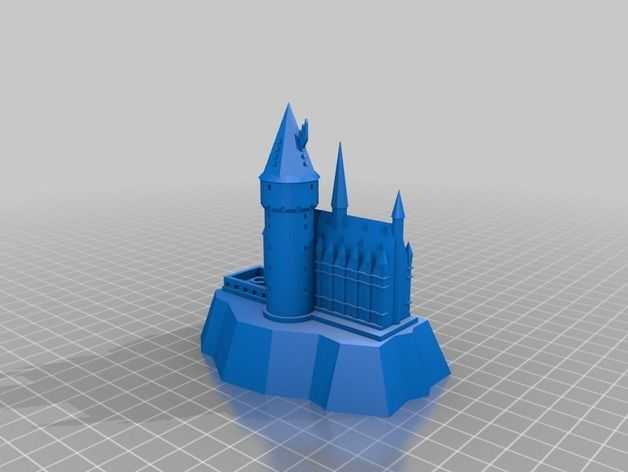 霍格沃茨城堡灯 3D打印模型渲染图