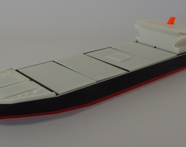 货船3D模型 3D打印模型渲染图