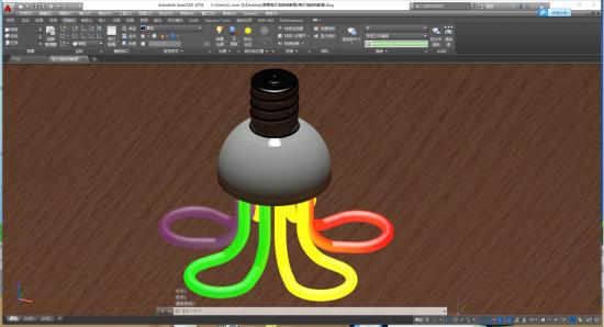 CAD建模教程：繪制簡易電燈泡模型
