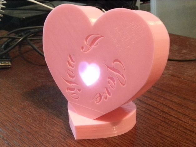 情人节心形盒 3D打印模型渲染图