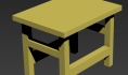 3Dmax建模教程：绘制一个小板凳模型