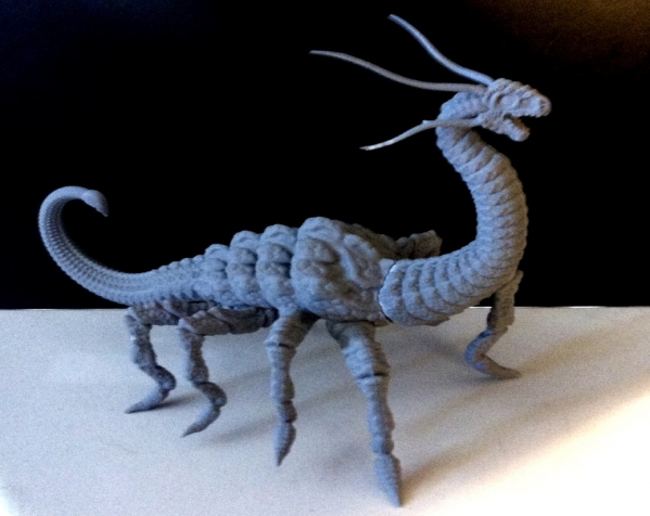 凶猛野兽模型 3D打印模型渲染图