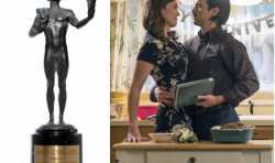 明星曼迪摩尔和米洛Ventimiglia 3D打印SAG奖复制品为年轻的合作明星