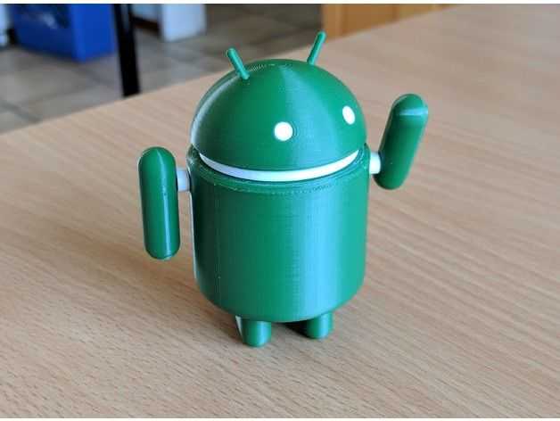 Android机器人Bugdroi 3D打印模型渲染图
