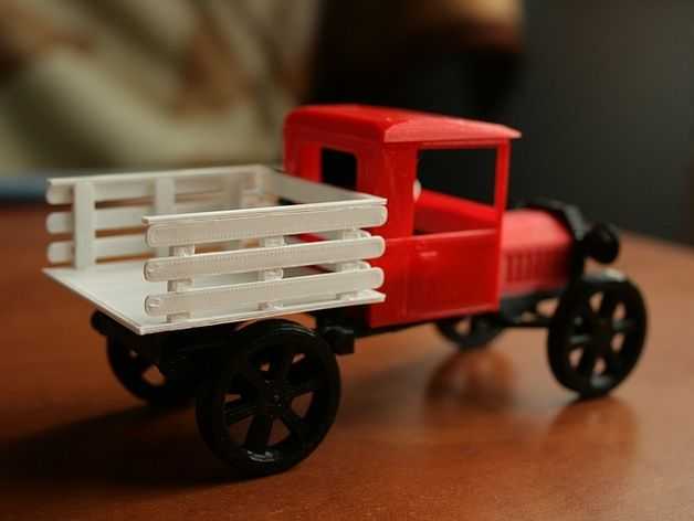 老平板卡车模型 3D打印模型渲染图