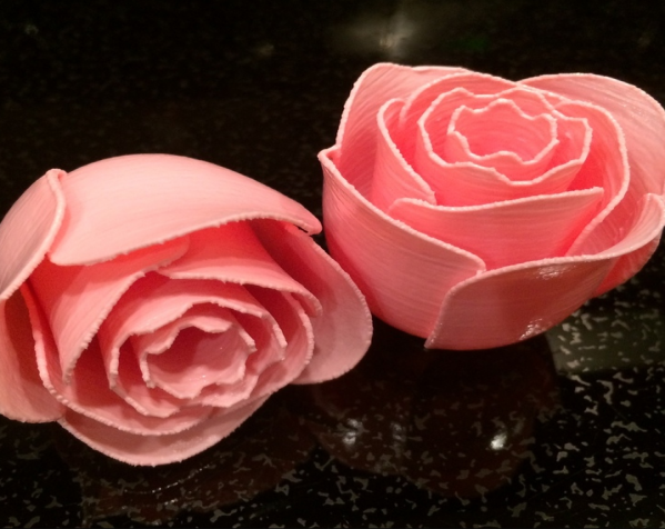 绽放的玫瑰花 3D打印模型渲染图