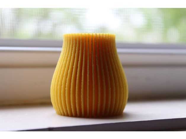 线性抽象花瓶 3D打印模型渲染图