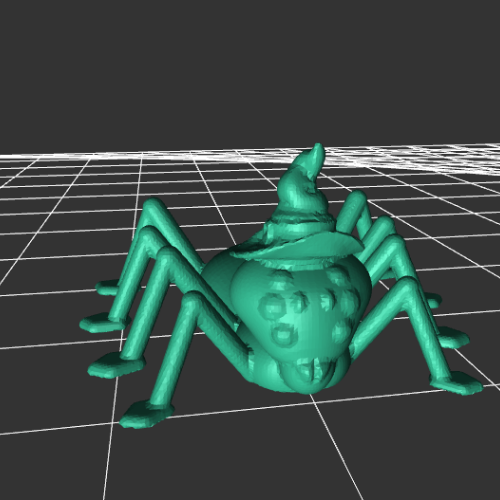 蜘蛛女巫模型 3D打印模型渲染图