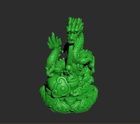 仙古龙王模型 3D打印模型渲染图