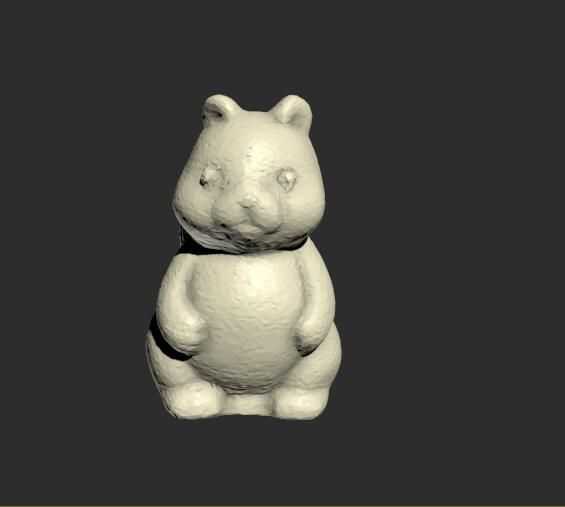 啃食松果松鼠模型 3D打印模型渲染图