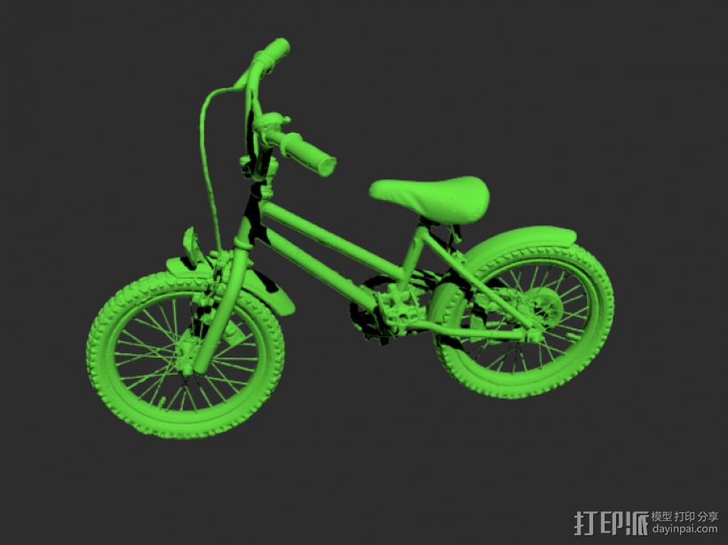 炫酷自行车模型 3D打印模型渲染图