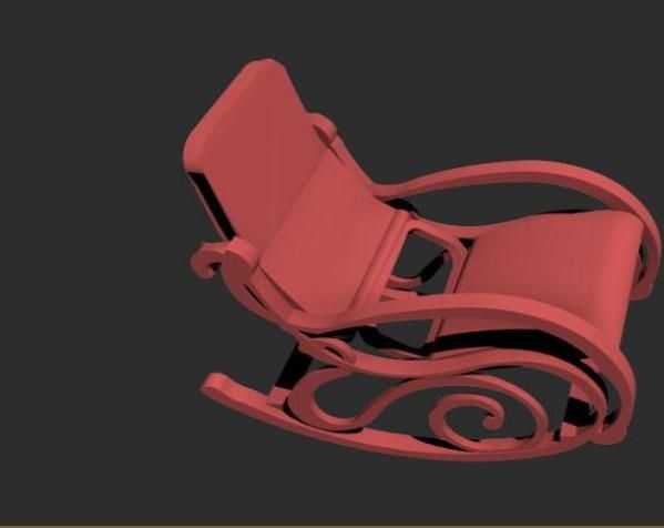 家具摇椅模型 3D打印模型渲染图