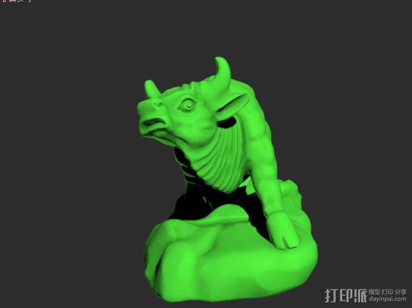 神气大牛模型 3D打印模型渲染图