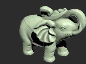 可爱大象模型