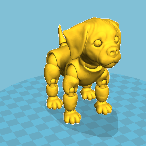 关节宠物狗狗狗 3D打印模型渲染图