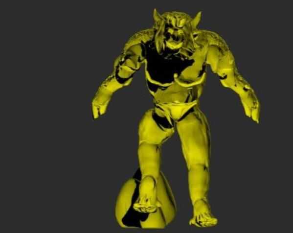 狼族球赛模型 3D打印模型渲染图