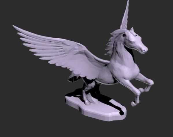 天马行空模型 3D打印模型渲染图