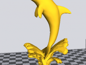 海豚逐浪模型