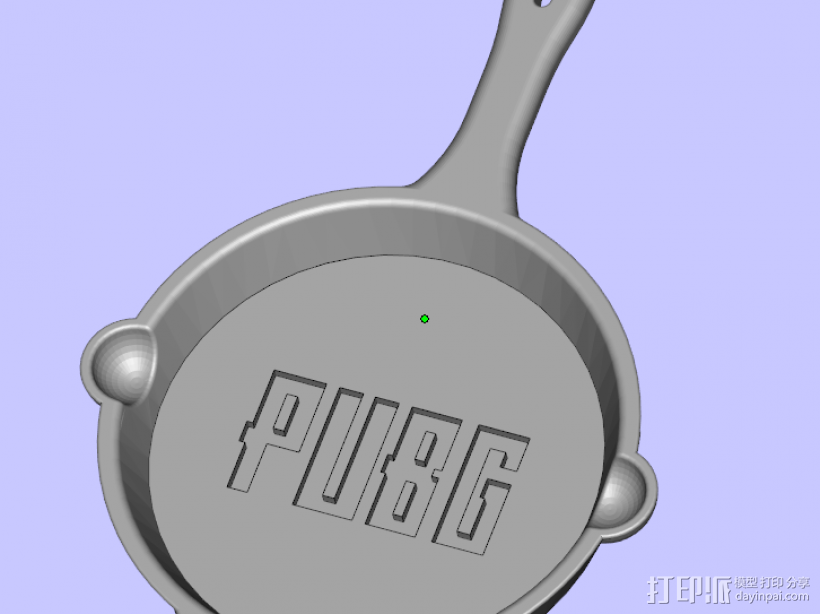 PUBG pan 3D打印模型渲染图