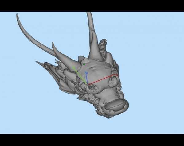 古老的龍頭模型 3D打印模型渲染圖