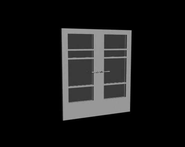 －－平開門－－ 3D打印模型渲染圖