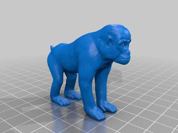 这是一只猴子，monkey 3D打印模型渲染图