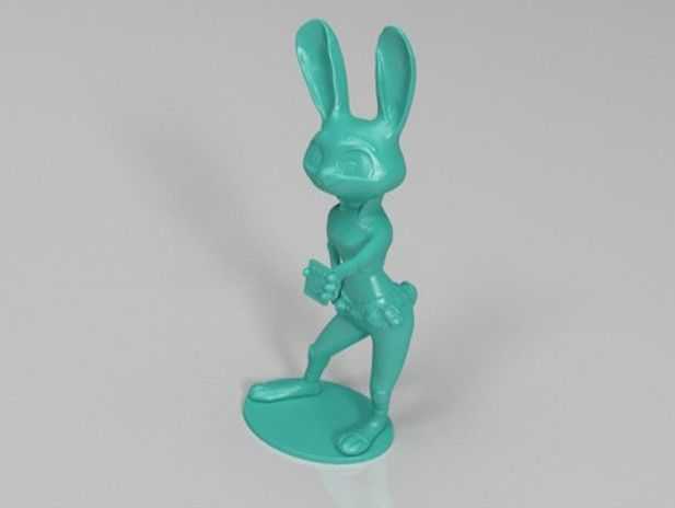 疯狂动物城-兔子朱迪 3D打印模型渲染图