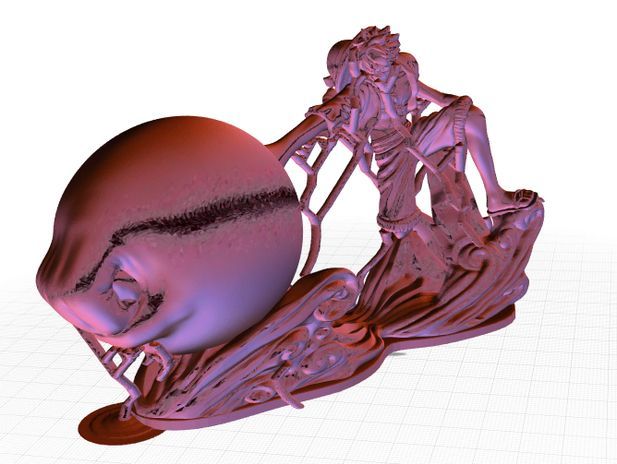 海贼王  路飞 3D打印模型渲染图