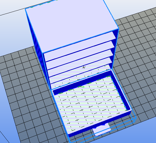 定制的抽屉盒 3D打印模型渲染图