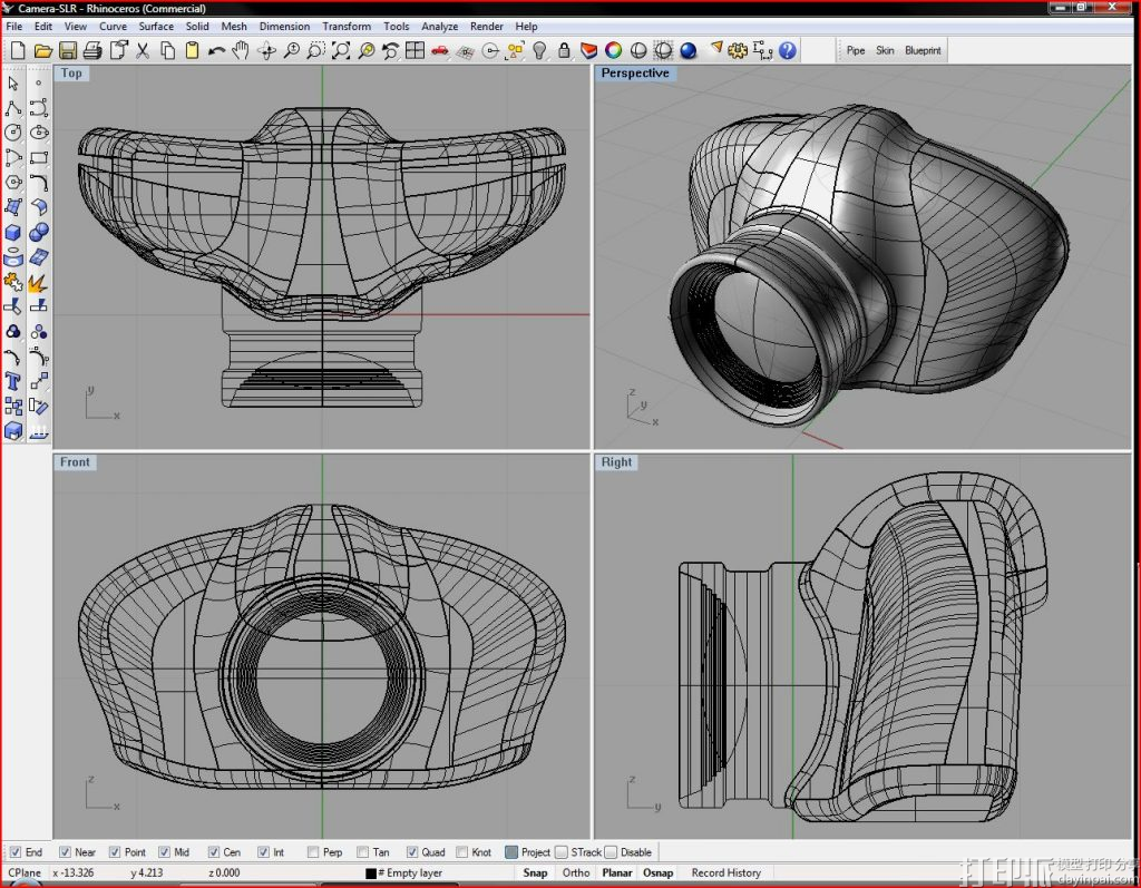 最佳3D打印软件工具之Rhino3D