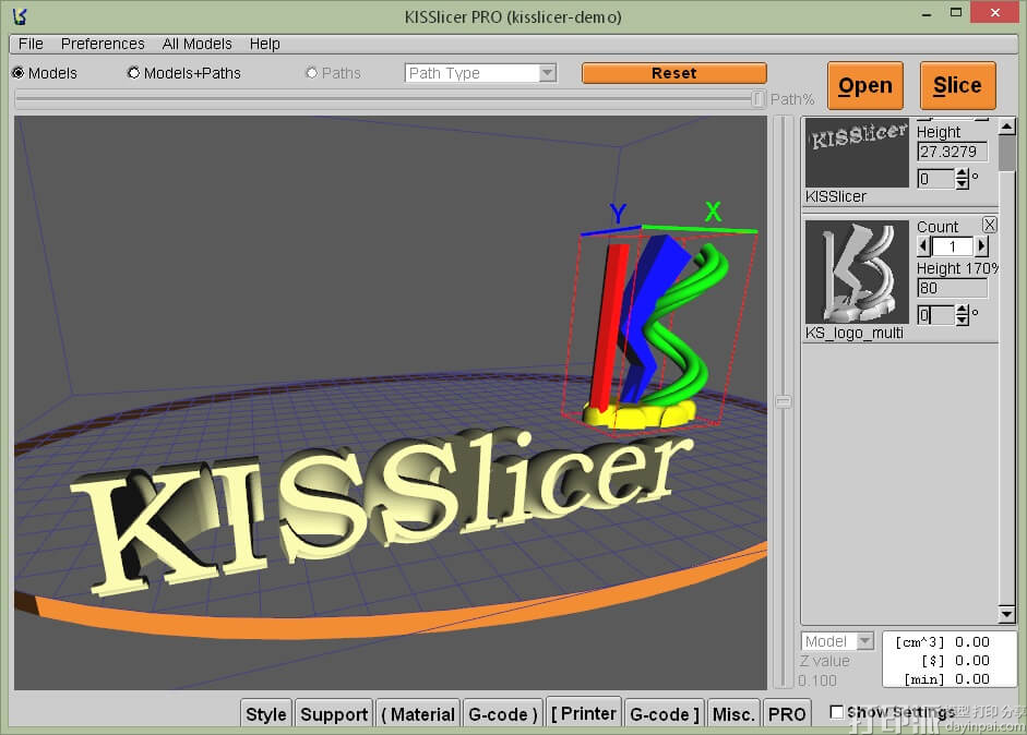 3D打印切片软件之 KISSlicer、ideaMaker、OctoPrint、3DPrinterOS