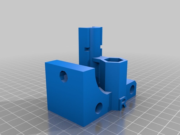 hpXends_right_Prusa_to_use_with_Quickfit_carriage.stl