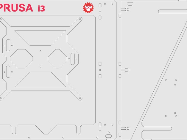  Prusa i3打印机外框结构