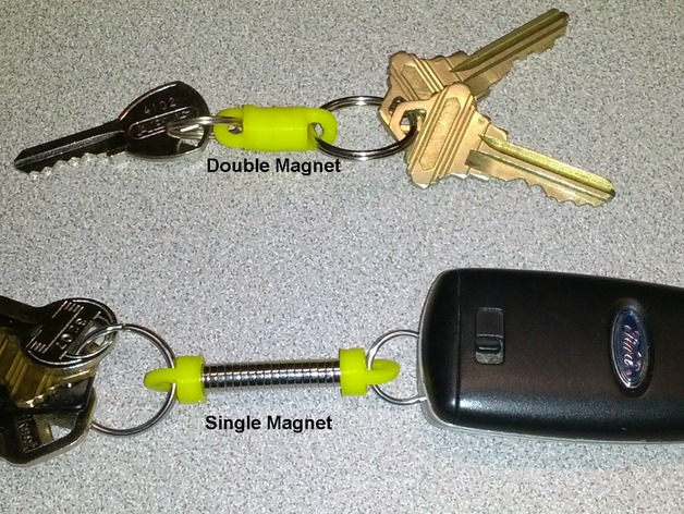 磁力钥匙扣连接装置