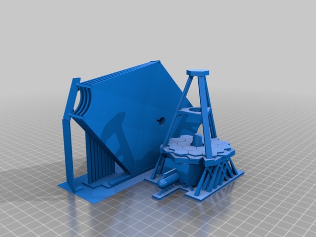 mljames_webb_space_telescope_SinglePrint_with_supports.stl