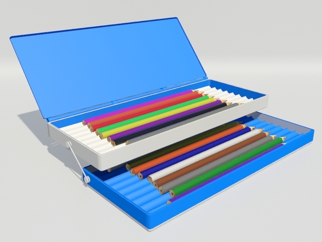 3D打印 铅笔套 铅笔盒 尺子
