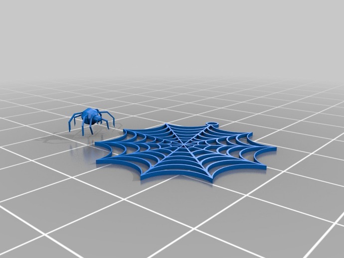 dpspider_and_web_earring.stl
